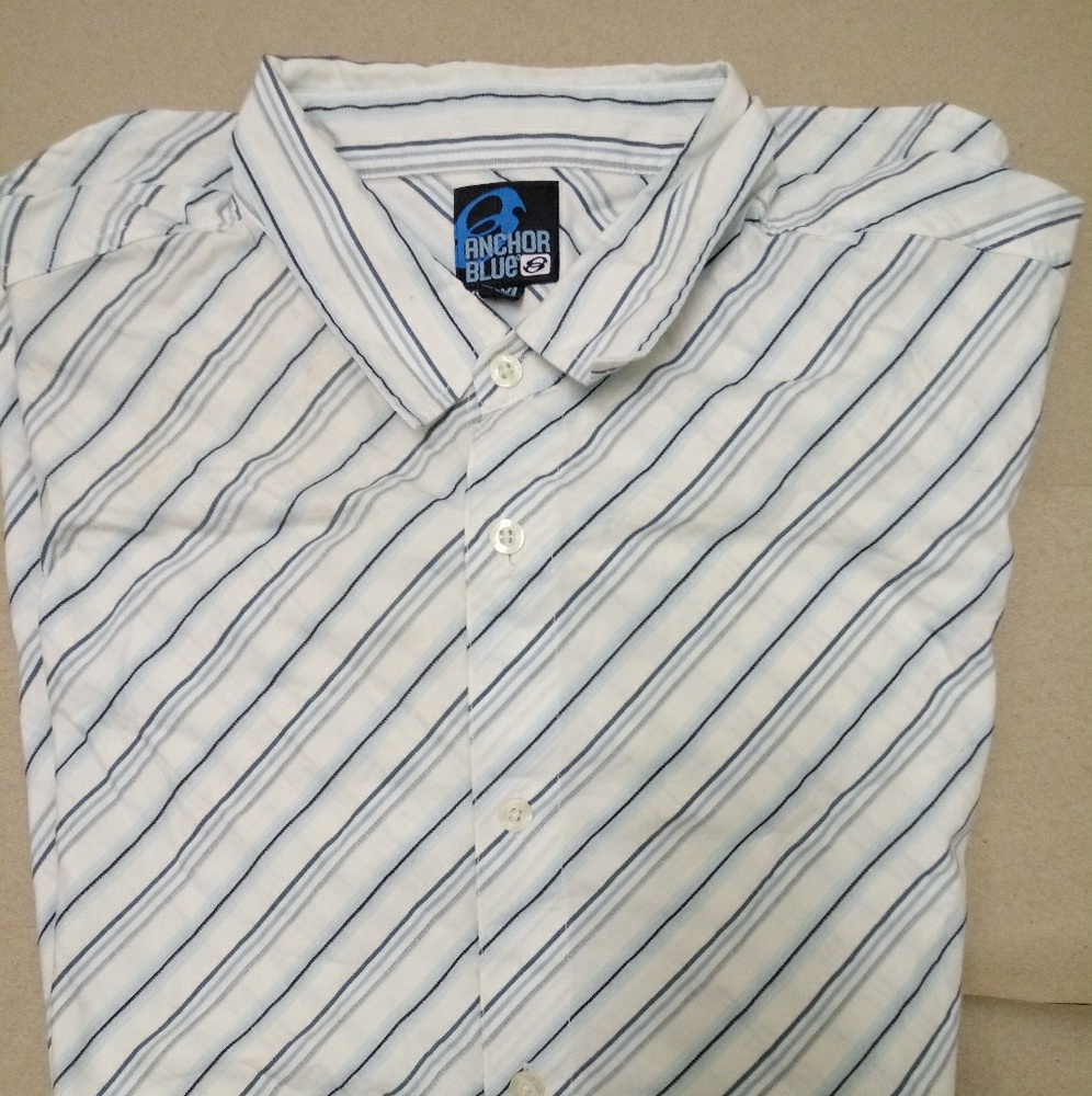 Anchor Blue long sleeve dress shirt